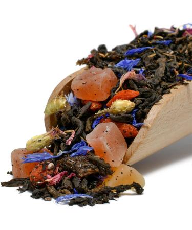 Venusti sp Z oo Mary Rose Tropicana tea Puerh red tea Rich herbal composition Tea with fruit Papaya mango Natural additives Source of theine Natural stimulation 50g - Buy Online on GoSupps.com