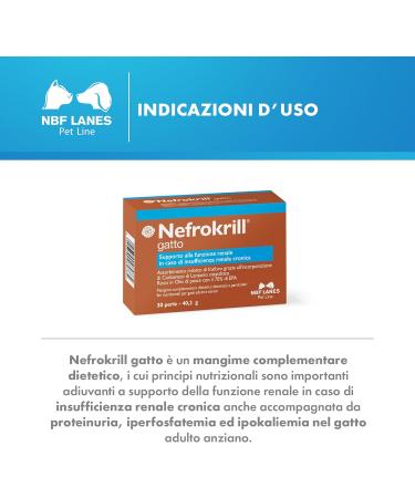 NBF Lanes | Nefrokrill Cat 30 Softgel Pearls Support for Kidney Function in Chronic Kidney Failure for Adult and Senior Cats - Buy Online on GoSupps.com