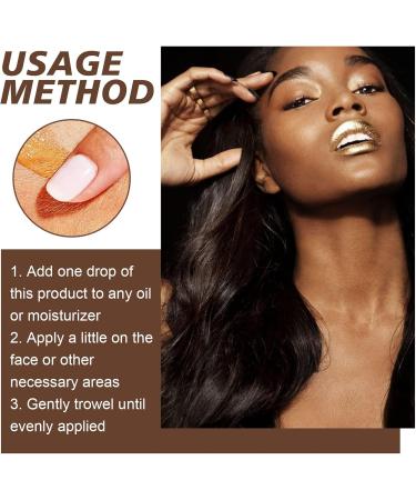 Anti-Pollution Bronzing Drops Bronzer Drops Fake Tan Peptide Serums Skin Care Anti Pollution Essence Facial Tanning Drops Bronzing Drops Creates a Bronzed Glow (2) - Buy Online on GoSupps.com