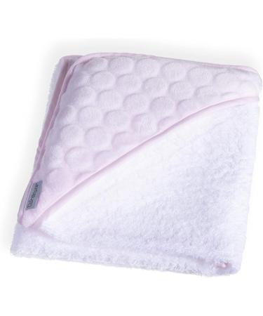 Clair de Lune Pink Marshmallow Hooded Baby Bath Towel 75x75cm - Super Soft Cotton/Terry Towelling for Bath Time - Buy Online on GoSupps.com