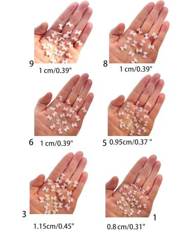 100pcs/bag Crystal Bows Nail Charm Bowknot 3d Nail Art DIY Bows Nails Jewelry Bowknot Nail Art Decals Bowknot Nail - Buy Online on GoSupps.com