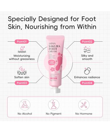 Cherry Blossoms Moisturizing Cream for Dry Cracked Feet and Hands with Soothing Scent Dry Cracked Hand & Hand Lotion Hand & Hand Lotion - Buy Online on GoSupps.com