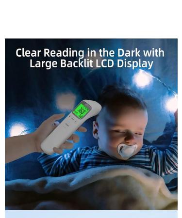 Infrared Digital Thermometer for Adults and Babies - Non-Contact, Fever Alarm, Accurate Reading, LCD Screen - Memory Function - Buy Online on GoSupps.com