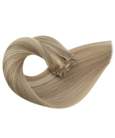 Sunny Blonde Clip in Hair Extensions - 18 120g Highlighted Human Hair - Pack of 1 - Buy Online on GoSupps.com
