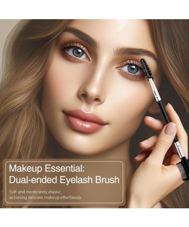 3-Head Eyebrow & Eyelash Shaper | Double-Headed Brush Tool for Lash Separation Mascara Clump Removal & Brow Grooming - Perfect Makeup Accessory for Flawless Eyebrows & Lashes - Buy Online on GoSupps.com