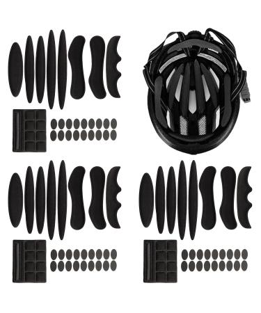 YXHZVON Bicycle Helmet Pad Universal Bicycle Foam Replacement Pad Sponge Velcro Helmet Pad for Bicycle Motorcycle Children Black
