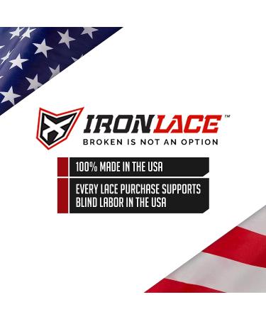 IRONLACE Paracord 550 Laces Type III 63-Inch - Heavy-Duty Midnight Black - Buy Online on GoSupps.com