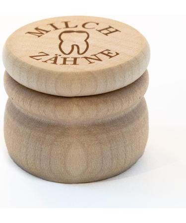Chinchilla Maple Wood Milk Tooth Box | Personalized Baptism & School Enrollment Gift | Perfect Souvenir - Buy Online on GoSupps.com