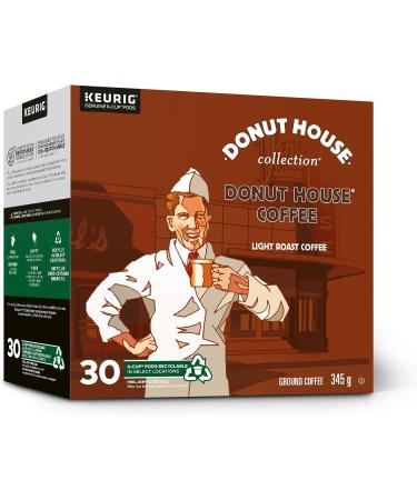 Donut House Collection Light Roast K-Cup Coffee Pods 30 Count For Keurig Coffee Makers Coffee Unflavored 30 count (Pack of 1) - Buy Online on GoSupps.com