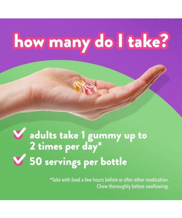 Vitafusion Calcium Adult Vitamin Gummies Strong Bones and Teeth Prevents Osteoperosis Muscle Function 100 Count (1.5-Month Supply) Packaging May Vary - Buy Online on GoSupps.com