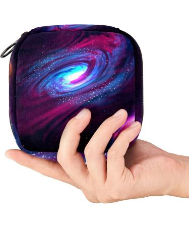 Galaxy Vortex Planet Sanitary Napkin Storage Bag | Large Capacity Menstrual Cup Pouch | Travel Makeup Organizer - Color 10 - Buy Online on GoSupps.com