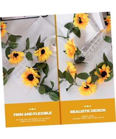 Yardenfun Simulated Sunflower Faux Sunflowers Sunflower Baby Shower Decorations Fake Artificial Sunflower Vine - Buy Online on GoSupps.com