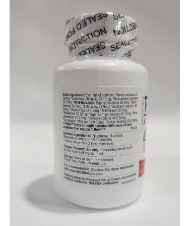 MediNatura T-Relief Extra Strength - 250 Tablets of Arnica & 12 Natural Homeopathic Actives for Joint & Muscle Pain Relief - Fast Shipping Internationally - Buy Online on GoSupps.com