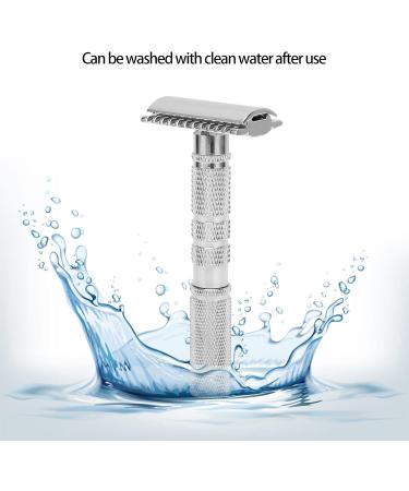 Ergonomic Rust-Resistant Manual Razor Grip | Retro Safety Razor for Men - Ideal for Home Hairdressing & Travel Gifts - Buy Online on GoSupps.com