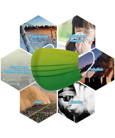 Buy Deaamygline 50-Piece Colorful 3-Layer Mouth Protection - Breathable Non-Woven Mask for Adults | Multifunctional Scarf Bandana for Men & Women - International Shipping Available - Buy Online on GoSupps.com