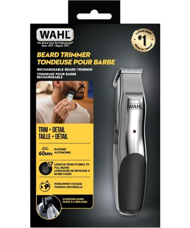 Wahl Canada Rechargeable Beard Trimmer All You Need for Beard & Stubble Men Grooming beard trimmer with ergonomic contour design and soft touch elements for easy grip - Model 3243 - Buy Online on GoSupps.com