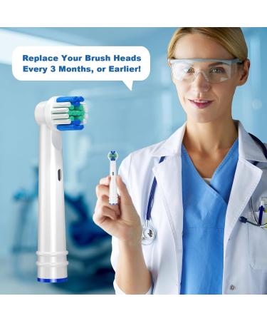 Replacement Oral B Brush Heads - 16 Pack EB17-P Precision Clean for 1000/3000/5000 Series - International Shipping - Buy Online on GoSupps.com