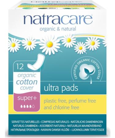Natracare Ultra Super Pads 12 Count - Organic & Sustainable - Buy Online on GoSupps.com