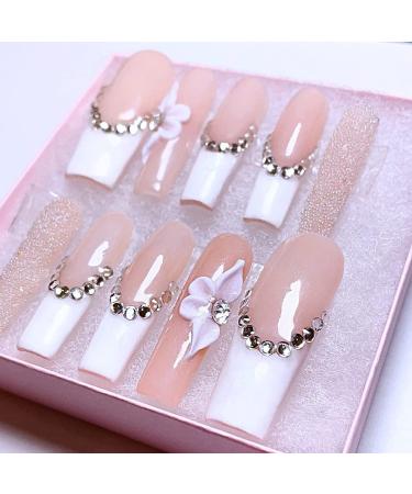 500pcs FITDON XXL Long Square Nail Tips | Extra Long Clear Press on Nails for Salons and DIY Nail Art - Buy Online on GoSupps.com