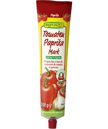 Rapunzel Organic Tomato Pepper Paste in a Tube (6 x 200 gr)