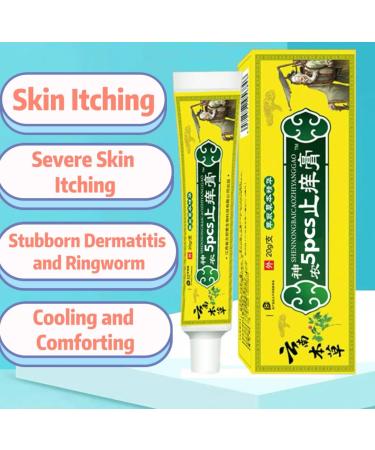 JHDOJHD BaiCaoZhiYangGao 5 Sets Compatible with Natural Chinese Herbal Eczema Psoriasis Dermatitis Ointment Symptom External Use Only - Buy Online on GoSupps.com