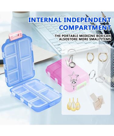 Zelvoria Medwallet - Portable Pill Organizer with 10 Compartments | Travel-Friendly 3PCS Weekly & Daily Medication Case - Buy Online on GoSupps.com