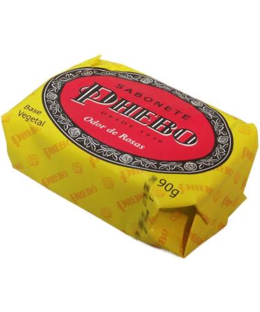Rose Odor Soap Bar - Sabonete Barra Odor de Rosas - Phebo - 3.17oz. (90g)