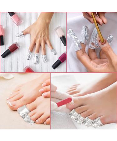 G2PLUS Gel Nail Remover Foils - 100PCS Nail Foil Removal Wraps - Silver - Buy Online on GoSupps.com