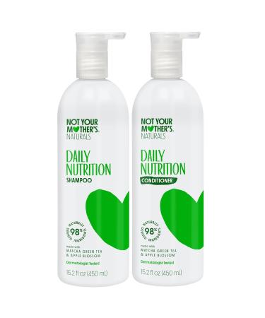 Not Your Mother's Naturals Essential Nourish Shampoo & Conditioner Set - 15.2 fl oz - Sulfate-Free Hair Products - Matcha Green Tea & Apple Blossom - Buy Online on GoSupps.com