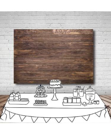 LYWYGG 7x5ft Thin Vinyl Brown Wood Backdrop - Retro Seamless Photography Background - Buy Online on GoSupps.com