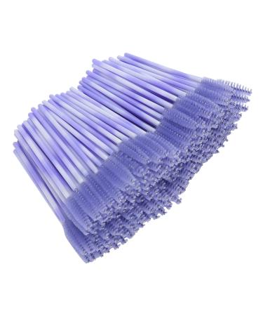 Mascara Eyelash Brush Eyelash Brush Light Safe 200pcs Portable for Women Daily Makeup Ladies Beauty Salon(Light purple)