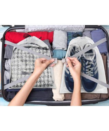 72 PCS Large Portable Clear Shoe Storage Bags for Travel - Transparent Shoe Organizer - Buy Online on GoSupps.com