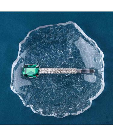 Inilbran Vintage Emerald Crystal Wedding Hair Pin Clip Vintage Crystal Hairpin Barrette Green Gem Hairclips Pins Bling Cz Hair Pins Hairclip Decorative Bobby Pins Emerald Crystal Wedding Headpieces - Buy Online on GoSupps.com