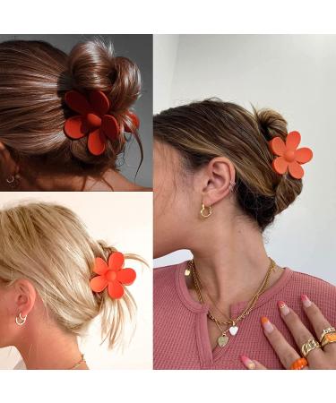 6 Pcs Flower Claw Clips for Women Girls - Non Slip Matte Big Hair Claw Clips - Strong Hold Hair Catch Clamps - Headwear Accessories - 12Pcs Multicolor-A - Buy Online on GoSupps.com