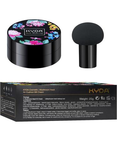 Ownest Mushroom Head Air Cushion BB Cream Concealer | Moisturizing & Brightening Makeup Base - Buff Beige - Buy Online on GoSupps.com