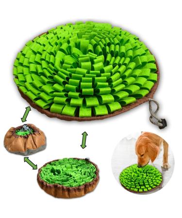 NEECONG Dog Snuffle-Mat Slow-Feeder-Bowl - Simulating Grassland for Boredom, Encourages Natural Foraging Skills for Pet, Treat Indoor Outdoor Stress Relief, Portable and Compact