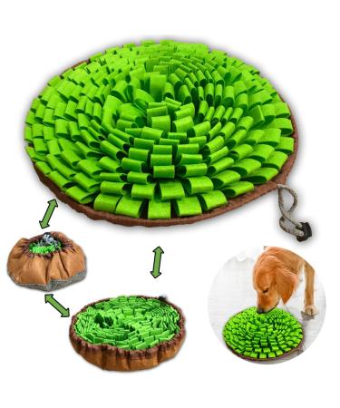 NEECONG Dog Snuffle-Mat Slow-Feeder-Bowl - Simulating Grassland for Boredom, Encourages Natural Foraging Skills for Pet, Treat Indoor Outdoor Stress Relief, Portable and Compact - Buy Online on GoSupps.com