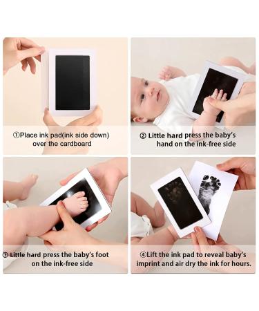Zemiu Baby Handprint and Footprint Kit | 2 Ink Pads & 6 Imprint Cards | Safe & Non-Toxic | Family Keepsake & Pet Paw Imprints - Buy Online on GoSupps.com