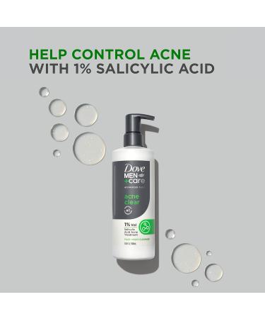 Dove Men + Care Advanced Acne Clear Cleanser - 3 Count, 1% Salicylic Acid, 16.9 oz - Buy Online on GoSupps.com