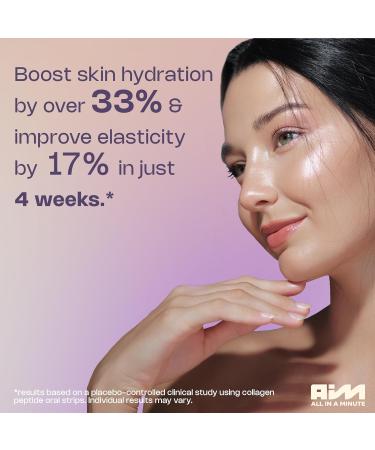 MeltinStrips Vegan Collagen Booster with Hyaluronic Acid & Resveratrol | Hair Skin Nails & Joint Health Support | Plant-Based Collagen Building Supplements | Raspberry Flavor - 1 Month Supply - Buy Online on GoSupps.com