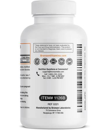 Bronson Vitamin K2 Mk-7 100mcg Non-GMO - 120 Capsules - Buy Online on GoSupps.com