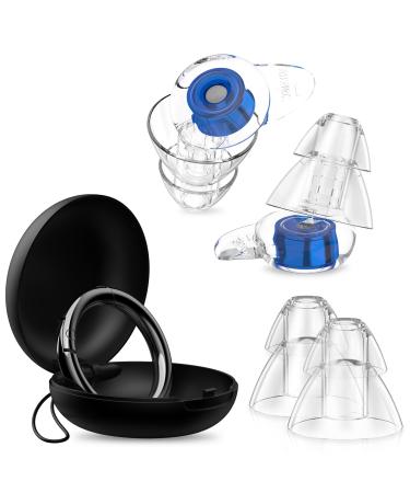 Concert Ear Plugs High Fidelity Earplugs Noise Reduction Cancelling for Loud Music Festivals Musicians Motorcycles Airplanes Raves Hearing Protection -20 db