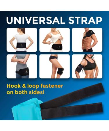 Reusable Gel Pack for Cold Therapy - Instant Relief for Back Pain, Sore Shoulders, Swollen Knees - Ideal for Injuries, Arthritis, Sprains, Aches - Surgery Recovery - Buy Online on GoSupps.com