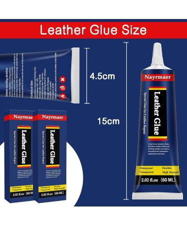 Nayrmaer Leather & Fabric Glue | Permanent, Clear & Washable | Ideal for Bonding Leather, Fabric & Substrates | 1 Pack - Buy Online on GoSupps.com