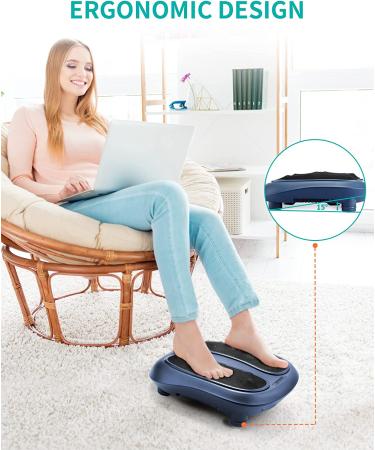 Nekteck Shiatsu Heated Foot Massager Machine with Infrared Heat - Electric Kneading for Plantar Fasciitis Relief - Blue - Buy Online on GoSupps.com