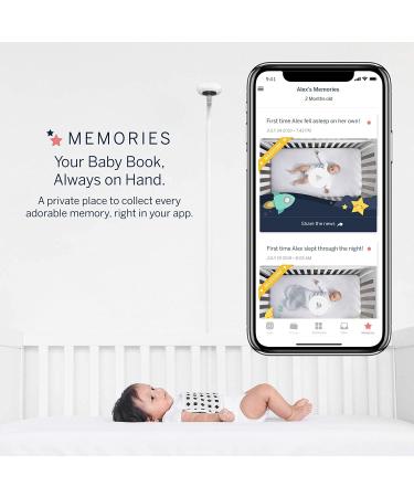 Nanit Pro Smart Baby Monitor & Floor Stand | 1080p Wi-Fi Video & Sound Camera | Sleep Coach & Breathing Motion Tracker | 2-Way Audio | iOS & Android Compatible | Includes Breathing Band | White - Buy Online on GoSupps.com