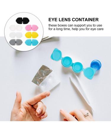 Exceart 14-Piece Mirror Film Eye Lens Wrap & Cosmetic Case - Portable Plastic Container for Daily & Outdoor Use - Buy Online on GoSupps.com