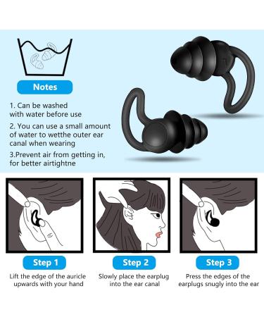 2 Pairs of Ultra Soft Silicone Noise-Reducing Earplugs for Sleeping Work Travel & More - Reusable Earplugs for Ultimate Comfort - Buy Online on GoSupps.com