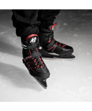 K2 Skates Men's Fit Ice Skates EU 45 (UK 10.5/US 11.5) - Black/Red | International Shipping Available - Buy Online on GoSupps.com