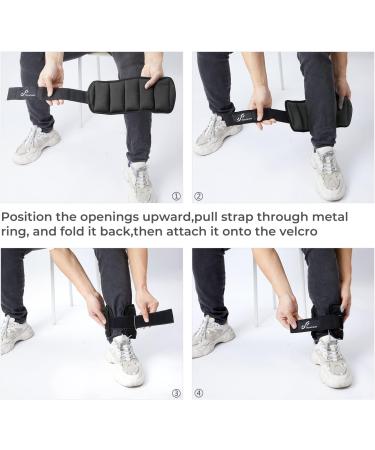 Sportneer Adjustable Ankle/Wrist Weights - 0.7-3kg Each 1.4-6kg Pair | Optimize Your Workout - Buy Online on GoSupps.com